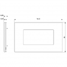 VIMAR - 22654.76 - Plate 4M mirror glass shiny bronze (1)