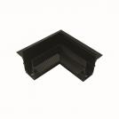 ACA LIGHTING - ANGLE FOR MAGNETIC TRACK LINE RECESSED MOUNTED MT90B MATTE BLACK