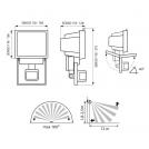 VIVALUX - Floodlight with sensor SENSO 118/B VIV002867 (1)