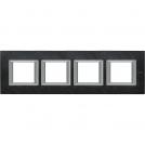 BTICINO - HA4802M4HRLV rectangular cover plate 4х2modules-Slate stone