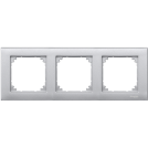 SCHNEIDER ELECTRIC - MTN486360 M-Plan frame, 3-gang, aluminium