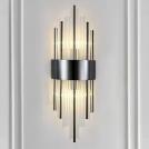 ELMARK - GILLIS WALL LAMP 2XE14 BLACK/CRYSTALS - 955GILLIS2W/BL