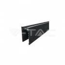 V-TAC - Recessed Aluminium Track Rail Black 2m SKU: 7952 (1)