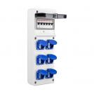 SCAME - абло сглобено с индустриални контакти Scame и токови защити ABB 632.3530-A (1)