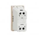 SCHNEIDER ELECTRIC - NU302044 Контактен излаз слонова кост евроамерикански стандарт 2P 16A - 250V New Unica винтово свързване (1)