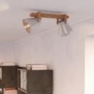 EGLO - spot CAWTON E27 2X40W wood steel coloured, rustic brown - 43949 (3)