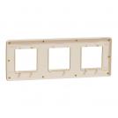 SCHNEIDER ELECTRIC - NU280660 cover frame - 3 gangs - 3 x 2 modules - gold/ ivory coarse surface (2)