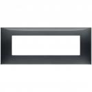 VIMAR - 09677.03 cover plate - 7 centered module slate grey color NEVE UP