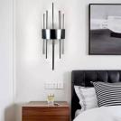 ELMARK - GILLIS WALL LAMP 2XE14 BLACK/CRYSTALS - 955GILLIS2W/BL (1)