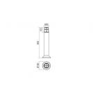 SMARTER - Garden pillar TRITON 90195 black, opal E27 28W IP54 (1)