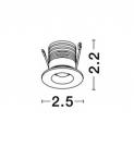 NOVA LUCE - Луна за вграждане TINY 9080202 LED 1 Watt 3 Volt 350Ma 70Lm 3000K IP44 (3)