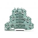WAGO - Terminal block GRAY 2.5mm2 3 rows L/L SCREWLESS series TOPJOB® S Wago - 2002-3201