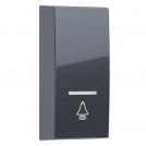 ACA LIGHTING - MODYS BUTTON WITH INDICATOR & BELL SYMBOL 1M. ANTHRACITE 10101333050
