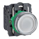 SCHNEIDER ELECTRIC - Push button white with an indicator 1NO-1NC 230...240Vac Ø22mm XB5 XB5AW31M5