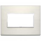 VIMAR - 21654.08 - Plate 4M aluminium titanium