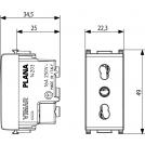 VIMAR - 14203.SL - 2P+E 16A P17/11 outlet Silver (1)