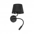 TKLighting - АПЛИК MAJA 10203 1XE27+1XG9 ЧЕРЕН 1x15W + 1x9W 10203