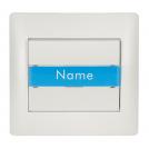 ELMARK - 11181B - DOOR BELL SWITCH WITH NAME CARD WHITE METALLIC RHYME
