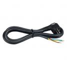 COmmel - Cable black with plug L-shaped H05VV-F 3x2.5mm2 1.5 meters Commel 0611