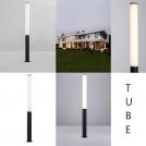 NOVA LUCE - Градински стълб  Д:13, В:120 см.   9030806   TUBE ⚡ LED 27W ⚡ 1560Lm ⚡ 3000K ⚡ 220-240V ⚡ IP54 ✴ Пясъчно черен