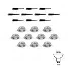 PAULMANN - 93399 Recessed light Base basic set pivoting round✴90mm <20°⚡GU10 max.10W 230V⚡dimmable✴brushed iron (2)