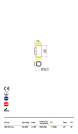 REDO GROUP - Аплик RAM 90080 AP LED COB 2X3W IP65 DB 3000K (1)