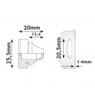 ACA LIGHTING - Кабелен уплътнител IP67 FLIPSEAL M20 Сив 282TPFSM20 (1)