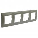 LEGRAND - Четворна рамка NILOE 665034 кафе