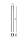 REDO GROUP - Градински стълб CRAYON 9078 ST80 E27 18W IP44 DB (1)