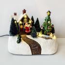 ACA LIGHTING - LED WW DECOR MULTICOLOR VILLAGE+ROTATION TREE+MUSIC 4.5V (ADAPT) / 3AA (BAT) 19Χ13.5Χ15.5CM X0301