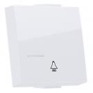 ACA LIGHTING - MODYS BUTTON WITH INDICATOR & BELL SYMBOL 2M. WHITE 10101332813