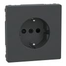 SCHNEIDER ELECTRIC - Контакт шуко с лицев панел и Д.З. цвят Антрацит System Design Merten MTN2300-6034