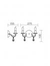 SMARTER - wall luminaire FABIOLA  02-710  E14, 2 x max. 28W  (1)