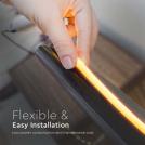 V-TAC - SKU: 6873 VT-551 12W/M NEON FLEX AMBER 24V 10M ROLL (3)
