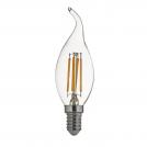ACA LIGHTING - LED крушка димираща пламък FILAMENT E14 6W 4000K 560lm DECO6NWTIPDIM