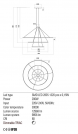REDO GROUP - Пендел ORBIT 01-2245-DALI LED 200W 3000K D1500+1000+600 TRIAC SAND WHITE-DALI (1)