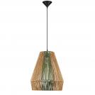 NOVA LUCE - Pendant light  Ø39, Н:260 cm.   9586603  DENA ⚡ LED E27 ⚡ 1х12W ⚡ 100–240V ⚡ IP20 ✴ Black, Green, Beige 