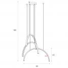 MAXLIGHT - Пендел TRIO ARC P0508,63W LED, 5040 LM, 3000K (1)