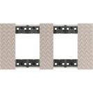 BTICINO - KA4802M2MM 2+2 modules Living Now cover plate - optic