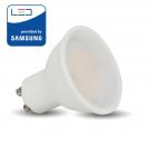 V-TAC - LED Spotlight SAMSUNG CHIP GU10 5W Smooth Plastic 110`D 3000K SKU: 201