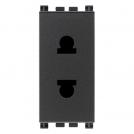 VIMAR - Socket 2P 16A USA+EU SICURY outlet ø4,8mm grey - 19234