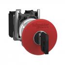 SCHNEIDER ELECTRIC - Emergency stop button red key release 1NO-1NC Ø22mm XB4 XB4BS8445
