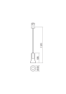 REDO GROUP - Пендел  JANO 01-1689 SU E27 1x42W BLACK GLASS  (1)