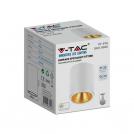 V-TAC - Корпус за външен монтаж GU10 кръгъл бял SKU: 6690 (2)