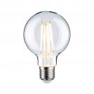 PAULMANN - LED Крушка  28968    Filament 230V LED Globe G80 ⚡ E27 ⚡ 806lm ⚡ 7.5W ⚡ 2700K dimmable ✴ Прозрачен