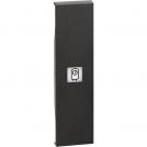 BTICINO - KG01SN Lightable covers with boiler symbol - 1 module, Black