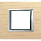 BTICINO - HA4802LFR Rectangular cover plate 2 modules - wood ash 