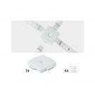 PAULMANN - Конектор Х-образен  70282  YourLED connector X-piece 33x33mm⚡ max. 60W✴Бял