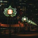 ACA LIGHTING - CHRISTMAS TREE POLE HEAD 378 LED  2-WIRE ROPE LIGHT 3,2m STRING LIGHTS WW&GREEN STEADY IP65 85x93cm 1.5m LEAD CABLE X1737825114