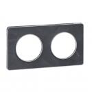 SCHNEIDER ELECTRIC - S530804V Odace Touch  cover frame 2 gang stone ardoise & aluminium border
